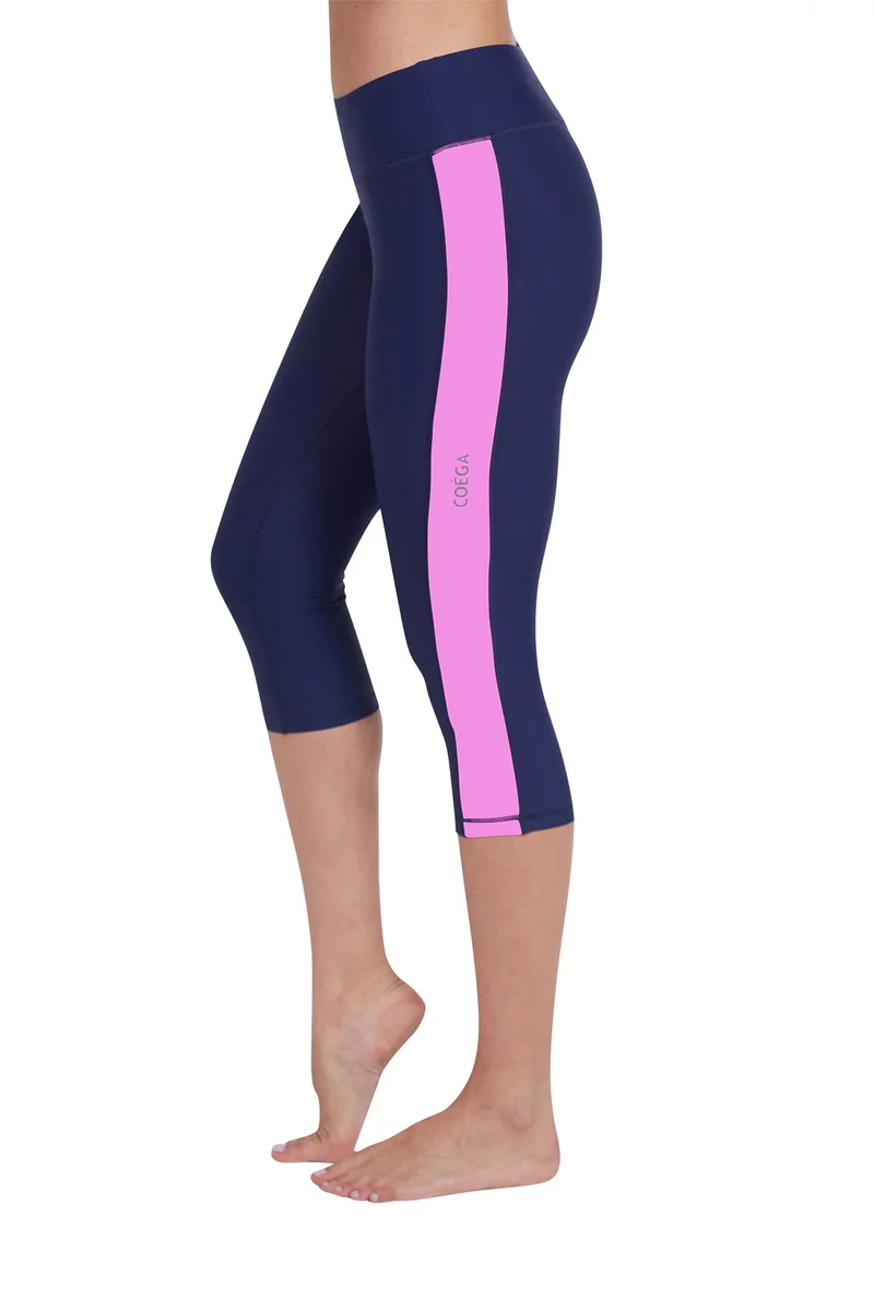 COEGA SUNWEAR  COEGA  Ladies Ladies Tights 3/4 - Blue Pink Marble for Women | Best Price UAE